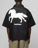 Loiter Rodeo Quarter Zip Up Shirt Black