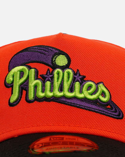 New Era Philadelphia Phillies 'Halloween' 9FORTY A-Frame Snapback Orange/Black