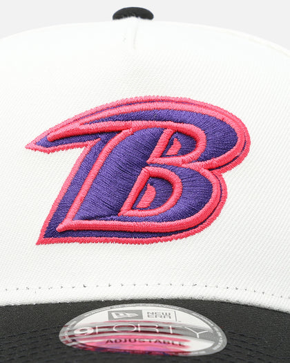 New Era Baltimore Ravens 'Neon Nights' 9FORTY Snapback Chrome/Black