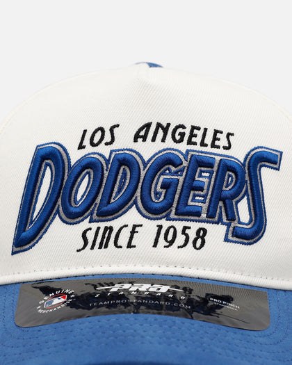 Pro Standard Los Angeles Dodgers 'Paradise' Pro Pinch Strapback Eggshell