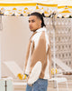 Loiter Spire Fleece Jacket Dark Tan/Ecru