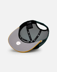 New Era Oakland Athletics 'Spring Injection' 9FIFTY A-Frame Trucker Snapback Green