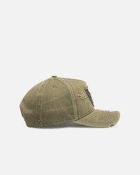 New Era Las Vegas Raiders 'Distressed Olive' 9FORTY A-Frame Snapback Olive