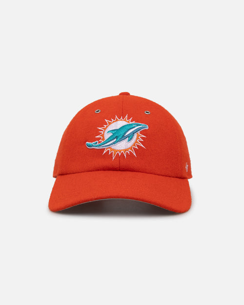 47 Brand Miami Dolphins 'Wooly Clean-Up' Strapback Orange