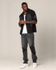 Saint Morta Lovely Bones Short Sleeve Linen Shirt Black