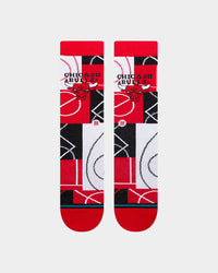 Stance X NBA Chicago Bulls Zone Crew Socks Red