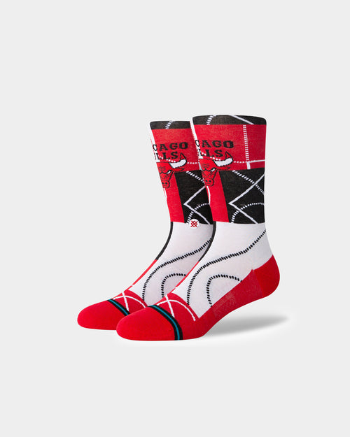 Stance X NBA Chicago Bulls Zone Crew Socks Red