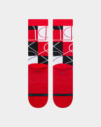 Stance X NBA Chicago Bulls Zone Crew Socks Red