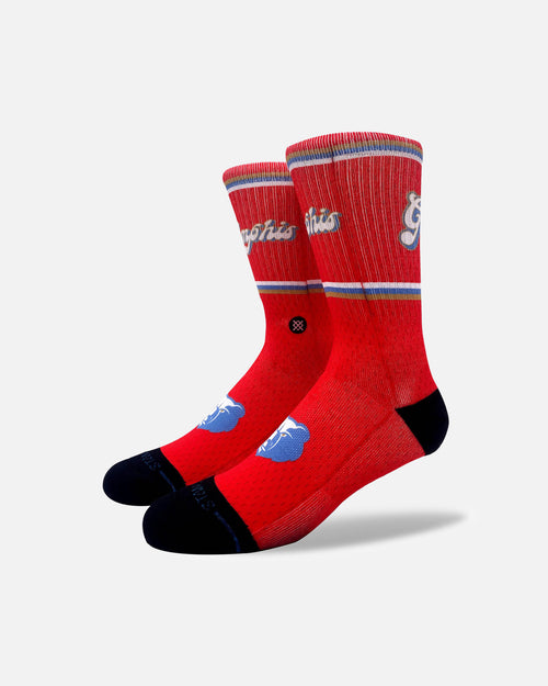 Stance X NBA Memphis Grizzlies 2025 City Edition Crew Socks Official Team Colour