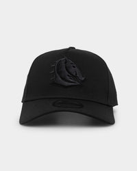 New Era Brisbane Broncos 'Black On Black' 9FORTY A-Frame Snapback Black