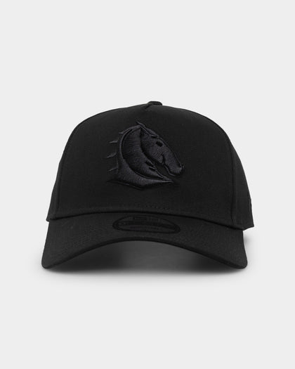 New Era Brisbane Broncos 'Black On Black' 9FORTY A-Frame Snapback Black