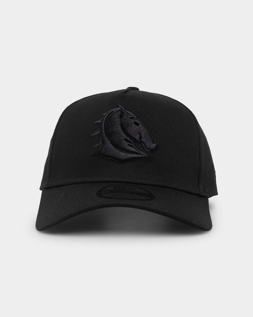New Era Brisbane Broncos 'Black On Black' 9FORTY A-Frame Snapback Black
