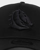 New Era Brisbane Broncos 'Black On Black' 9FORTY A-Frame Snapback Black