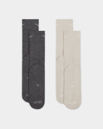 Nike Everyday Cush Crewcut Socks 2 Pack Iron Grey/Light