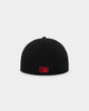 New Era Los Angeles Dodgers "Scarlet Bottom" 59FIFTY Fitted Black/Scarlet