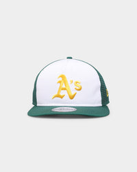 New Era Oakland Athletics 'Team Two-Tone' Prolight Old Golfer Trucker Snapback White/OTC