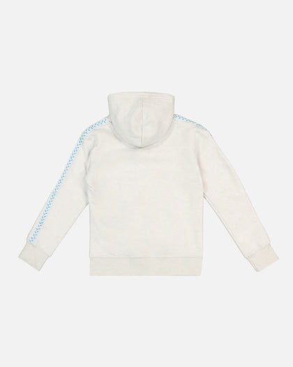 Jordan Kids' Flight MVP Fleece Pullover Hoodie Pure Platinum