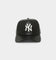New Era New York Yankees 'PU Leather' 9FORTY K-Frame Strapback Black Leather