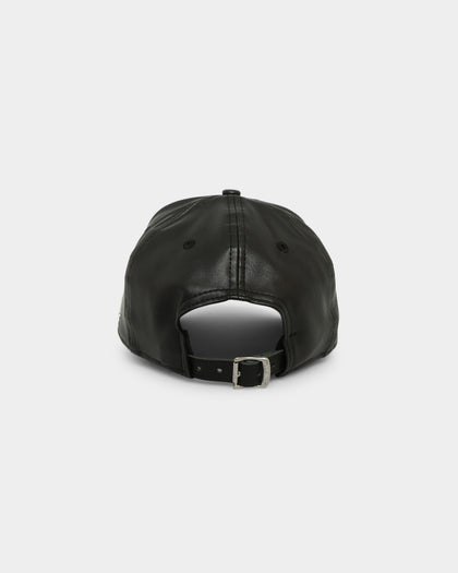New Era New York Yankees 'PU Leather' 9FORTY K-Frame Strapback Black Leather