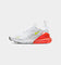 Nike Women's Air Max 270 White/Volt-Bright Crimson
