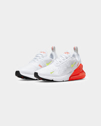 Nike Women's Air Max 270 White/Volt-Bright Crimson
