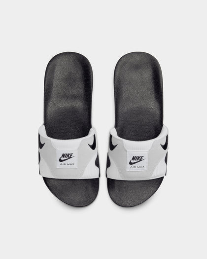 Nike Air Max 1 Slides White/Black/Light Neutral Grey