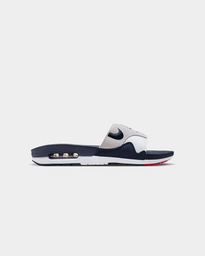 Nike Air Max 1 Slides White/Obsidian