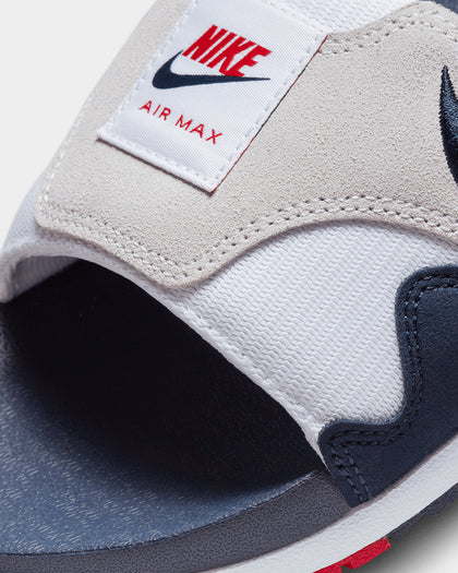 Nike Air Max 1 Slides White/Obsidian