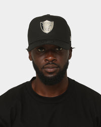New Era Las Vegas Raiders 'Metal Badge' 9FORTY K-Frame Snapback Black/Silver