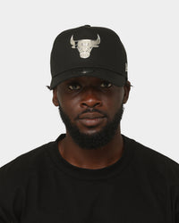 New Era Chicago Bulls 'Metal Badge' 9FORTY K-Frame Snapback Black/Silver