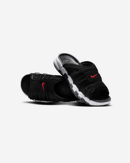 Nike Air More Uptempo Slides Black/White
