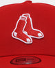 New Era Boston Red Sox 'Fairisle' 9FORTY K-Frame Snapback Red/White