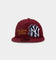 New Era New York Yankees Letterman Golfer Snapback Dark Red