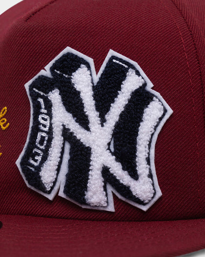 New Era New York Yankees Letterman Golfer Snapback Dark Red
