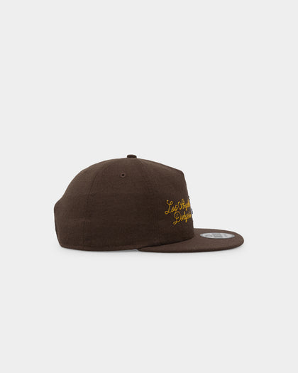New Era Los Angeles Dodgers Letterman Golfer Snapback Dark Brown