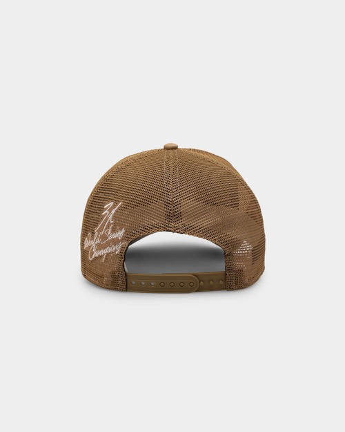 New Era Atlanta Braves 'World Series Multi Logo' 9FORTY K-Frame Snapback Tumbleweed