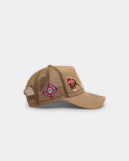 New Era Atlanta Braves 'World Series Multi Logo' 9FORTY K-Frame Snapback Tumbleweed