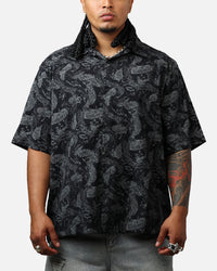 Saint Morta Year Of The Snake Button Up Shirt Black/Grey