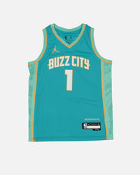 Nike Kids' Charlotte Hornets LaMelo Ball City Edition 2023/24 Swingman Jersey Rapid Teal