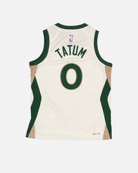 Nike Kids' Boston Celtics Jayson Tatum City Edition Swingman Jersey Sail