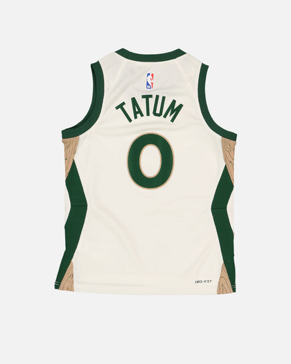 Nike Kids' Boston Celtics Jayson Tatum City Edition Swingman Jersey Sail