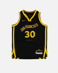Nike Kids' Golden State Warriors Steph Curry City Edition 2023/24 Swingman Jersey Black