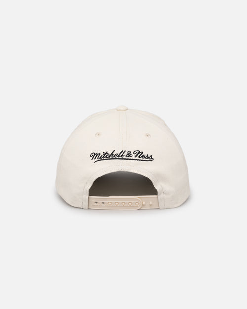 Mitchell & Ness NBA Finals Seattle Supersonics and Chicago Bulls Pro Crown Snapback White Cream/Black
