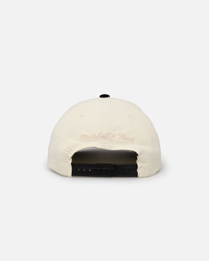 Mitchell & Ness Philadelphia 76ers Go Team Go OG Corduroy Snapback Light Cream/Black