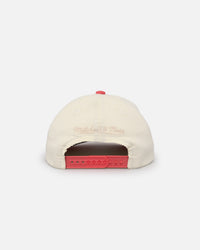 Mitchell & Ness San Antonio Spurs Go Team Go OG Corduroy Snapback Light Cream/Hot