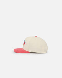 Mitchell & Ness San Antonio Spurs Go Team Go OG Corduroy Snapback Light Cream/Hot