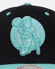 Mitchell & Ness Boston Celtics "Ice Blue" Script Origin Snapback Black/Ice Blue