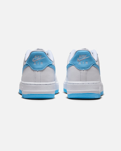 Nike Kids' Air Force 1 (GS) White/Aquarius Blue