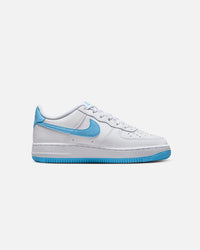 Nike Kids' Air Force 1 (GS) White/Aquarius Blue