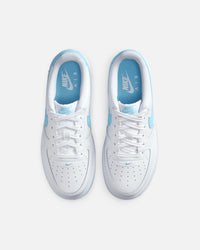 Nike Kids' Air Force 1 (GS) White/Aquarius Blue